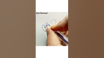 Ravi Barnwal 💖❤️ named signature 🖊️❤️🩷