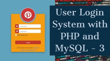 Gebruikersloginsysteem met PHP en MySQL 3 - PHP en MySQL-database met sessie