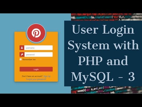 User Login System with PHP and MySQL 3 - PHP and MySQL Database with Session