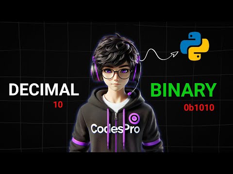 Decimal To Binary in python | Decimal to Binary Number Conversion