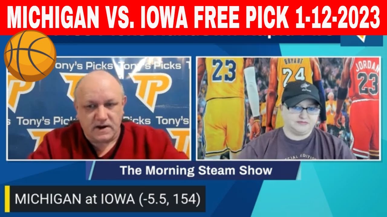 Michigan vs Iowa 1/12/2023 FREE College Basketball Picks and Trends on