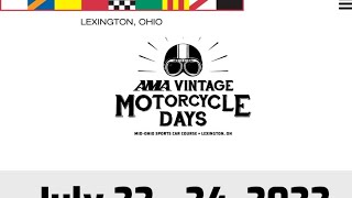 AMA MID OHIO THE MOVIE 2022 VINTAGE DAYS PART 1