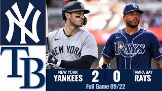 New York Yankees vs Tampa Bay Rays Full Highlight Game 1 | Sep 22, 2026 🔥 MLB Highlight Today