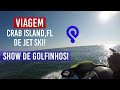 Viagem para Crab Island Destin na Florida de Jet Ski