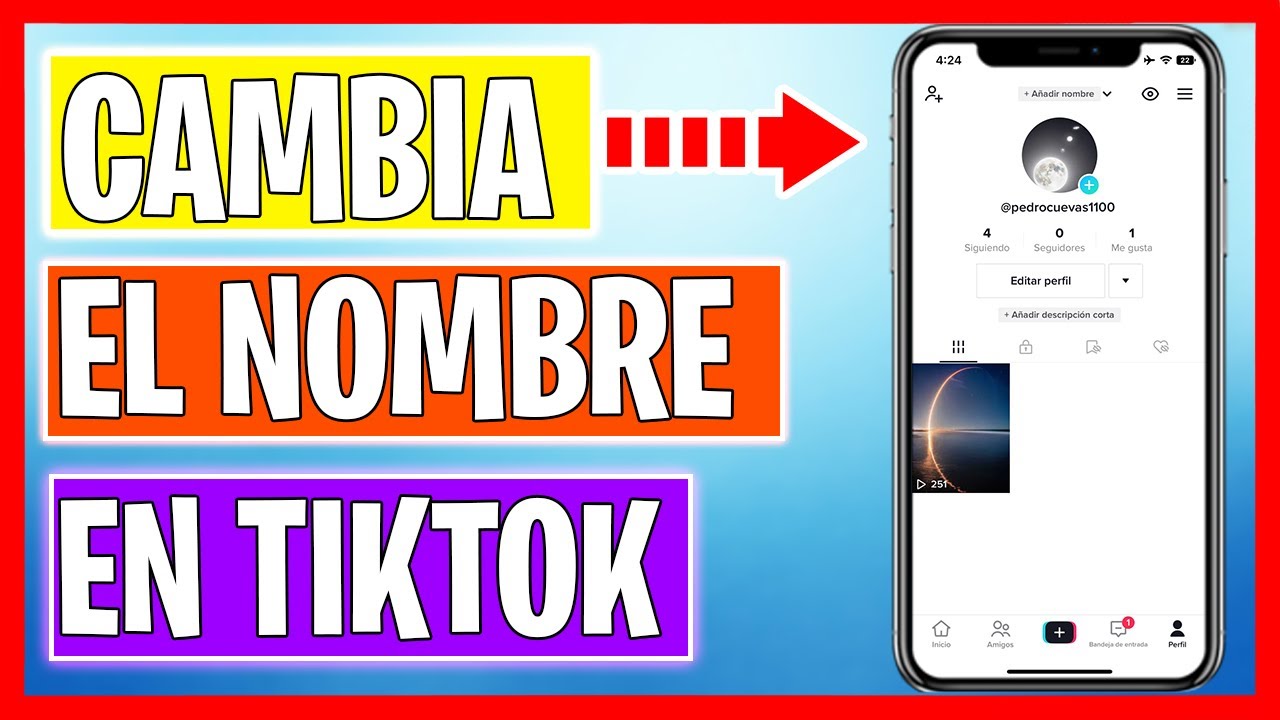 Como Cambiar el Nombre en TikTok - YouTube