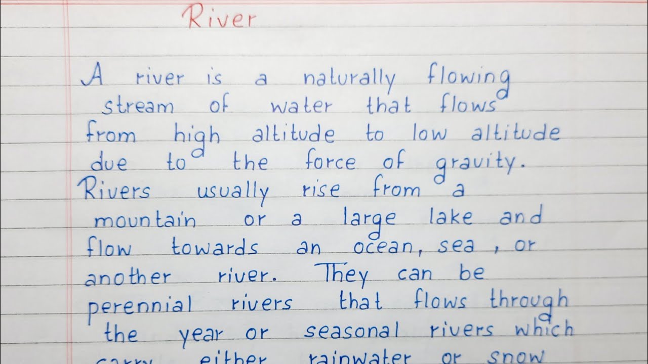 the river essay
