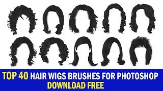 TOP 40 HAIR WIGS BRUSHES FOR PHOTOSHOP Vol#12 Download Free 2019