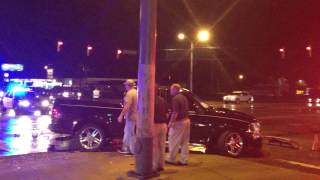 Accident at Ross Clark Circle and Reeves Street