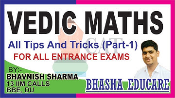 बिना पेन उठाये Calculation कैसे करे (Vedic Maths) for CAT VEDIC MATHS TRICK FAST CALCULATION Part -1