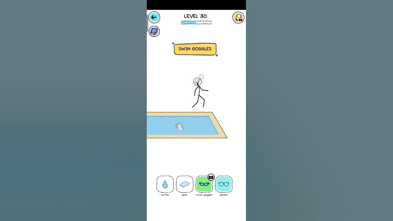 Alchemy Puzzle Level 30 SWIM GOGGLES Shorts Gaming Play WEEGOON 