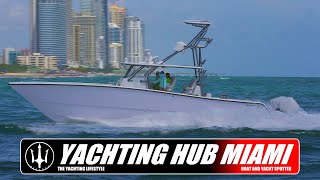 Top Center Consoles Rough Waves Haulover Inlet Yachting Hub Miami