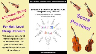 A Summer String Celebration! For Multi-level String Orchestra, arranged by Sarah McLellan