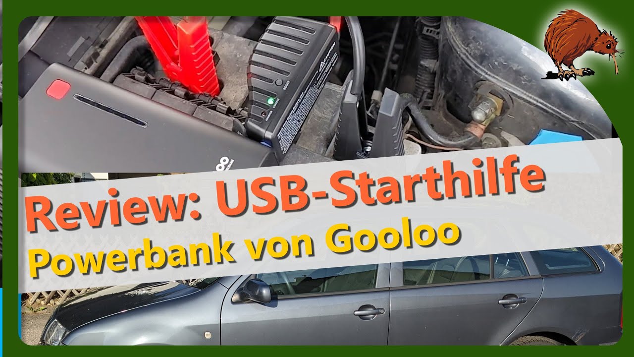 Review: Powerbank mit Starthilfe fürs Auto – Gooloo Starthilfe 1200A 12 V 