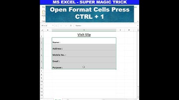 #excel | निकाल लिया आपकी समस्या का जुगाड़ | SUPER MAGIC TRICK | FORMAT CELLS OPTION #shorts #short