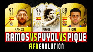 Celebrity RAMOS VS PUYOL VS PIQUE 🔥 FIFA EVOLUTION ⭐ FIFA 10 - FIFA 22 Wealth