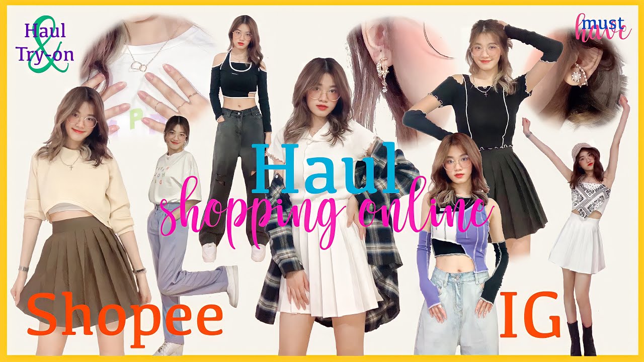 Haul and try-on✨shopping online จาก Shopee + IG🌷 | เสื้อผ้าและเครื่องประดับ ราคาหลักสิบหลักร้อย🛍