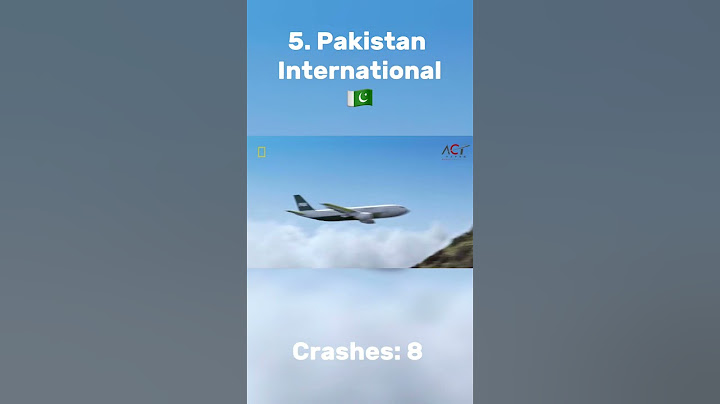 Top 5 Airlines With The Most Crashes. 😥
