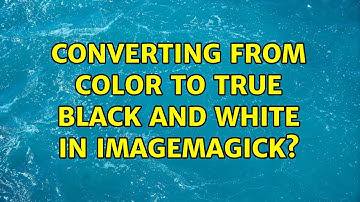 Converting from color to true black and white in ImageMagick?