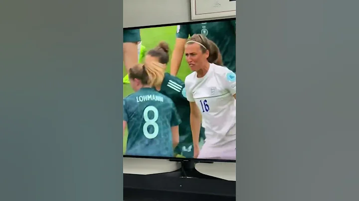 Jill Scott swearing at a German player
