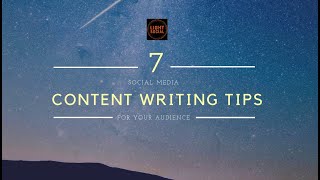 7 Social Media Content Writing Tips