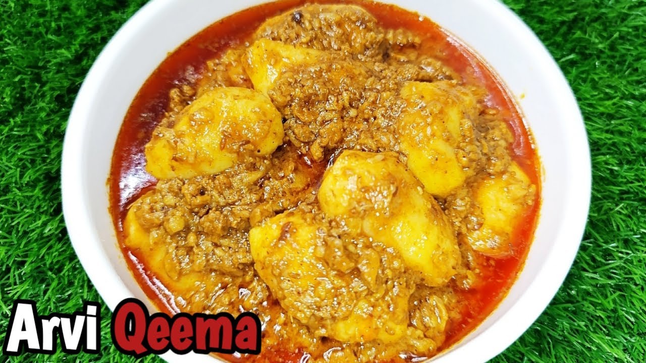 Arvi Qeema Recipe||Super Tasty Scrumptious Arvi Keema|Best For Lunch & Dinner|Taro Root Mince Recipe