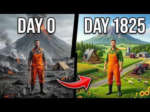5 YEARS with $0 on a VOLCANIC ISLAND - FULL MOVIE!!