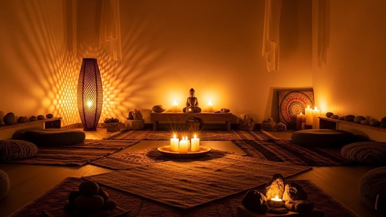 Peaceful Music for Stress Relief & Deep Relaxation | meditation room