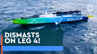 DISMASTS on Leg 4 | Team Holcim PRB Reaction & Interview | Re-Cap | The Ocean Race 2022 - 2023