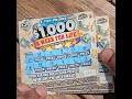 $1,000 A Week For Life FL Lottery Scratch Tickets x 3 #shorts #lottery #lotto #scratchoffs #gambling