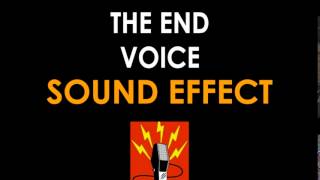 Male Voice Saying "The End" Sound Effect Clip