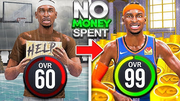 SHAI GILGEOUS ALEXANDER BUILD 60 to 99 OVR in 1 VIDEO (No Money Spent + No MyCareer)