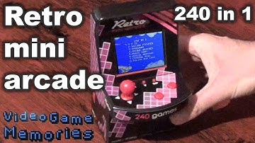 Retro Mini Arcade with 240 games in 1 - Retro Video Game Memories
