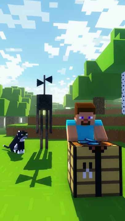 Minecraft Siren Head And Cat Dance