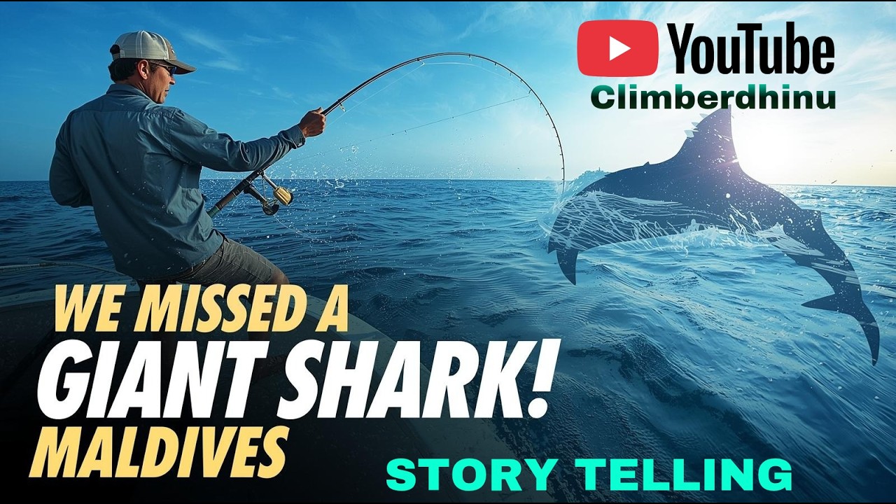 “From Sunset to Shark Attack! 🌅🔥 Deep Sea Fishing in Maldives”  