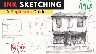 Pen and Ink Sketching for Beginners - Step by Step - Drawing Tutorial