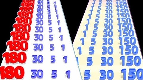 9 Minutes Super Satisfying Android Gameplay - Number Master Vs Numvers Run | High Levels