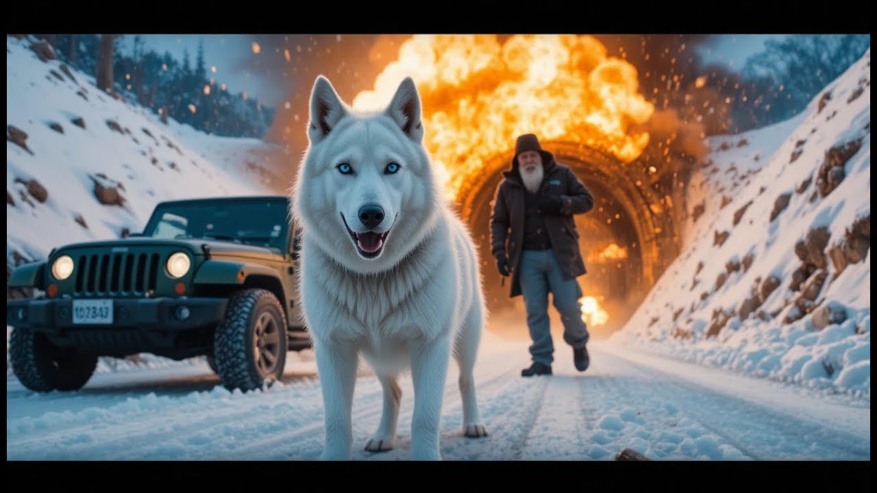 Hero Husky Saved an Old Man Seconds Before a Tunnel Explosion 😱🐕