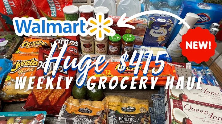 HUGE $415 WALMART Grocery Haul | PREPPER PANTRY & ...