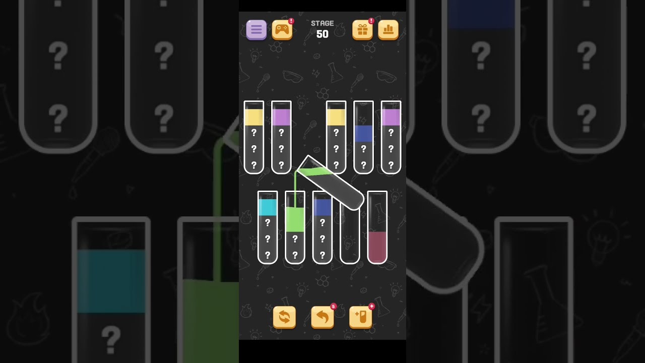 ウォーターゲーム バランススロープ water sort puzzle (level 1044) - YouTube