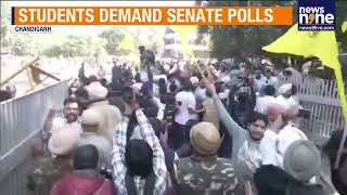 Heavy Police Deployed As Students Protest Senate Elections At Punjab University News9