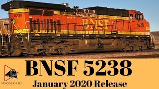 Bnsf Intermodal Train Eastbound Needles Sub C44-9W Bnsf 5238