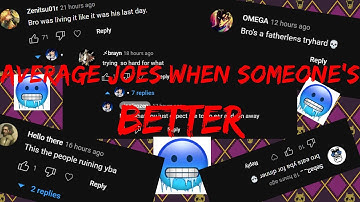 [yba] pov : average yba joe in 1s