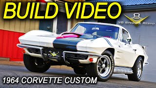 🔥 Hot Wheels: Custom Corvette Build Video At The V8 Speed and Resto Shop 1964 C2 Restomod