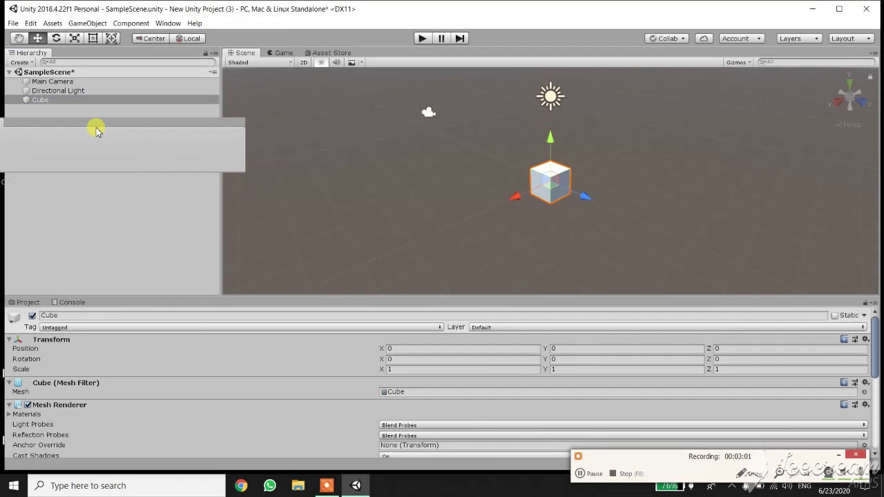 part 4 : fcih games development course (unity from inside) - YouTube