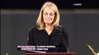 Nita Killebrew&#39;s emotional speech ~ Harmon Killebrew Memorial (May 26, 2011)