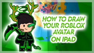 How To Draw Your Roblox Character On Ipad Ibispaint Youtube - drawing roblox characters template
