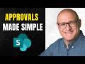 How to Configure SharePoint Approvals (OOTB) - No Power Automate Needed!