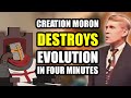 Creationist moron destroys evolution in four minutes kent hovind