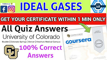 Ideal Gases - Coursera, all week (1-3) quiz answers solved