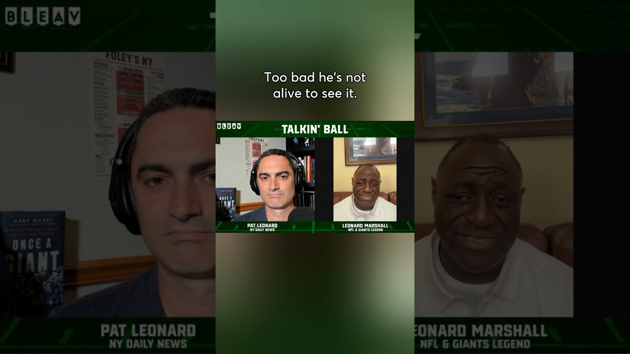 Giants legend Leonard Marshall gets emotional talking about the Pro Football Hall of Fame